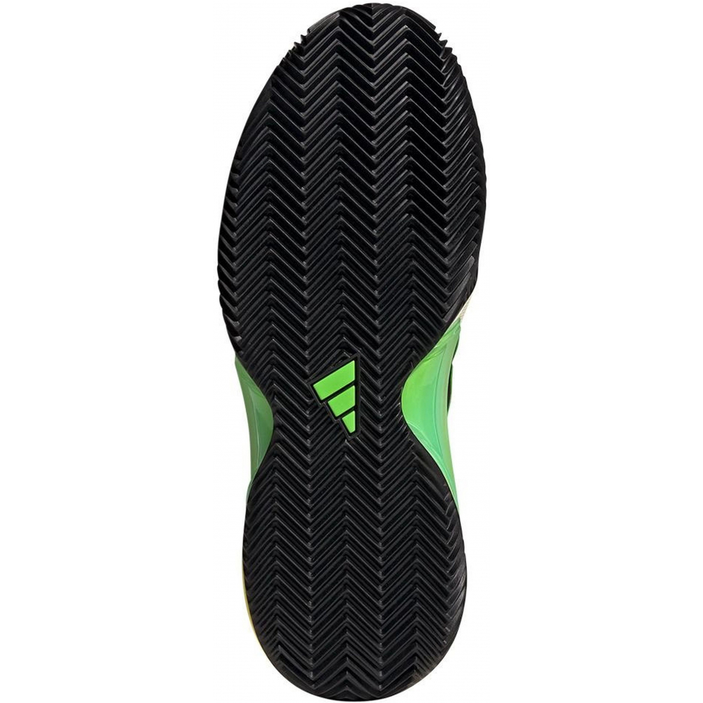 Adidas Barricade Clay Shoes (White/Beam Green/Beam Yellow)