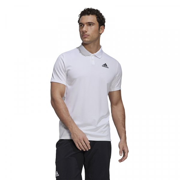 Adidas Men's Club Pique Tennis Polo (White)