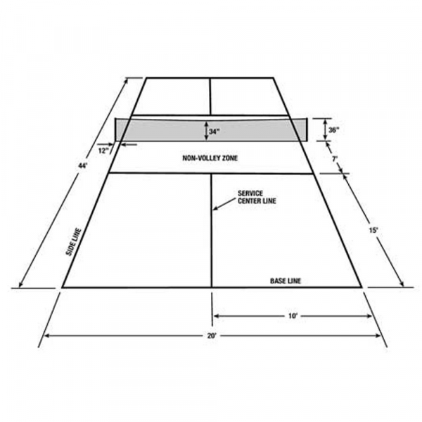 PickleNet Pickleball Net Replacement - Oval Poles