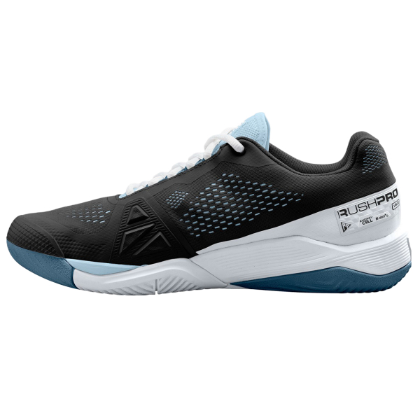 Wilson Women's Rush Pro 4.0 Tennis Shoes (Black/White/China Blue)