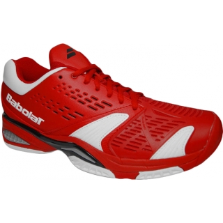 Babolat Men's SFX Tennis Shoes (Red/ White) - Do It Tennis