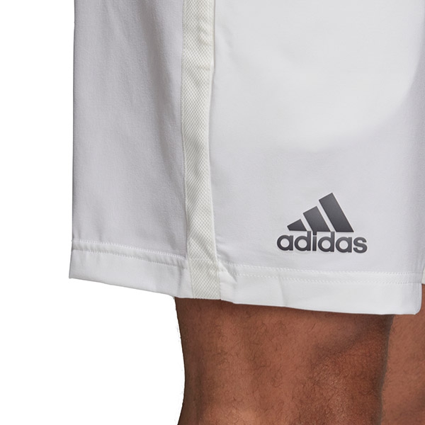 Adidas Men's Stretch Woven Tennis Shorts (White) Do It Tennis