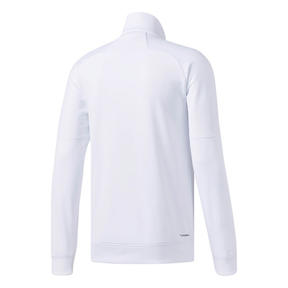 Adidas Men's Team Issue Fleece Quarter-Zip Tennis Jacket (White)
