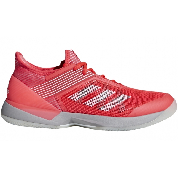 Adidas Women's Adizero Ubersonic 3 Tennis Shoes (Shock Red/White/Light ...