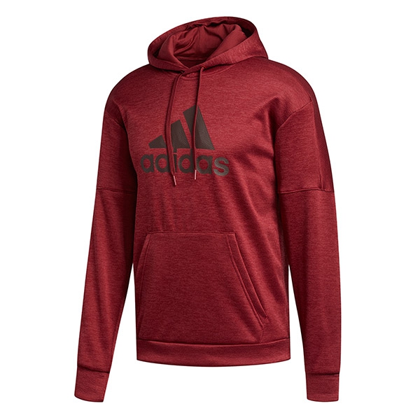 Adidas Men's TI Fleece Tennis Hoodie (Noble Maroon Melange) - Do It Tennis