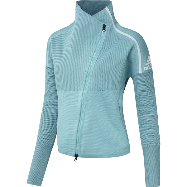 Adidas Women's Z.N.E. Heartracer Parley Jacket (Blue Spirit/Petrol ...