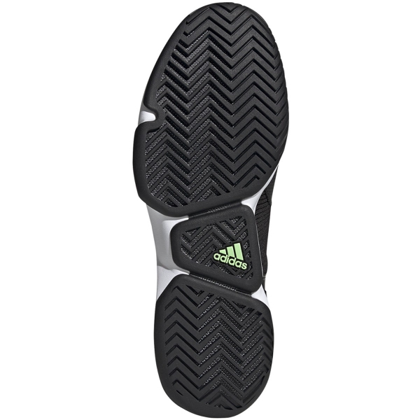 Adidas Men's Adizero Ubersonic 2.0 Tennis Shoes (Core Black/Glow Green ...