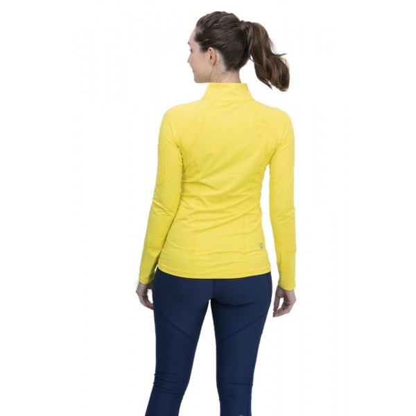 yellow athletic top