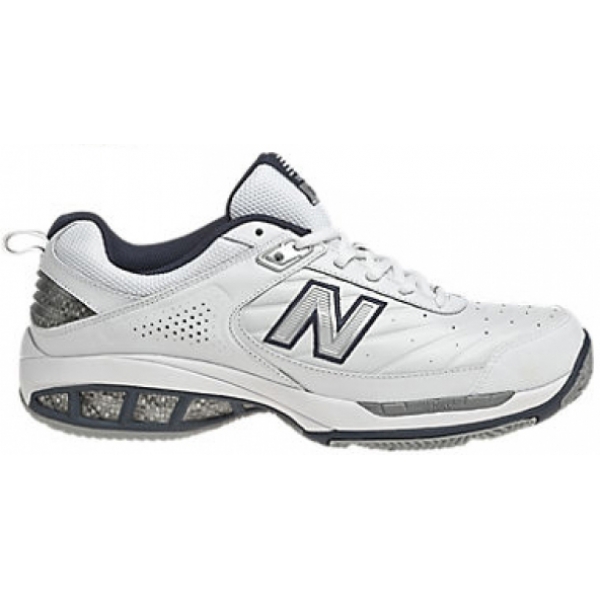 New Balance Men's MC806W (2E) Tennis Shoe (Wht/ Nvy) - Do It Tennis