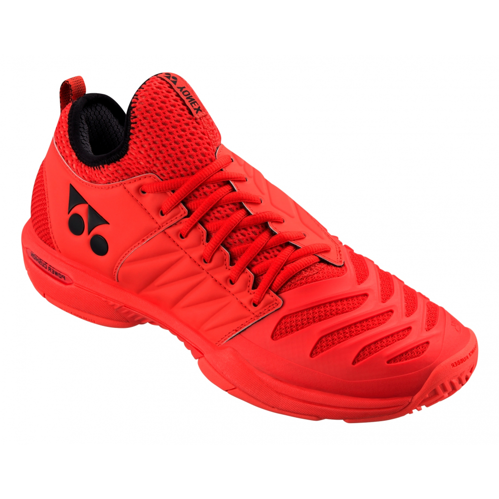 Yonex Men’s Power Cushion Fusion Rev 3 Tennis Shoes (Red)