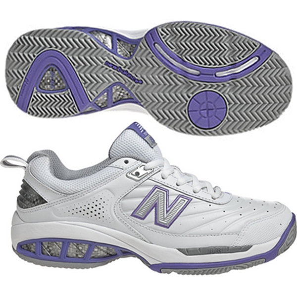 New Balance Women's WC806W (2E) Tennis Shoes (Wht/ Pur)