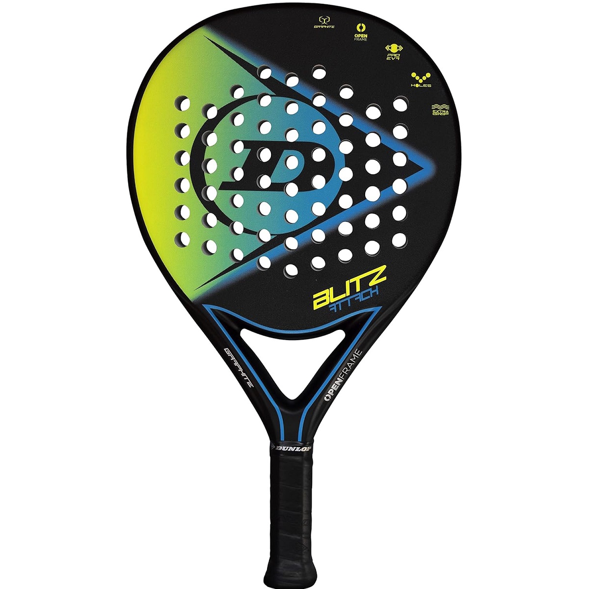 Dunlop Blitz Attack Padel Racket (Multicolored)