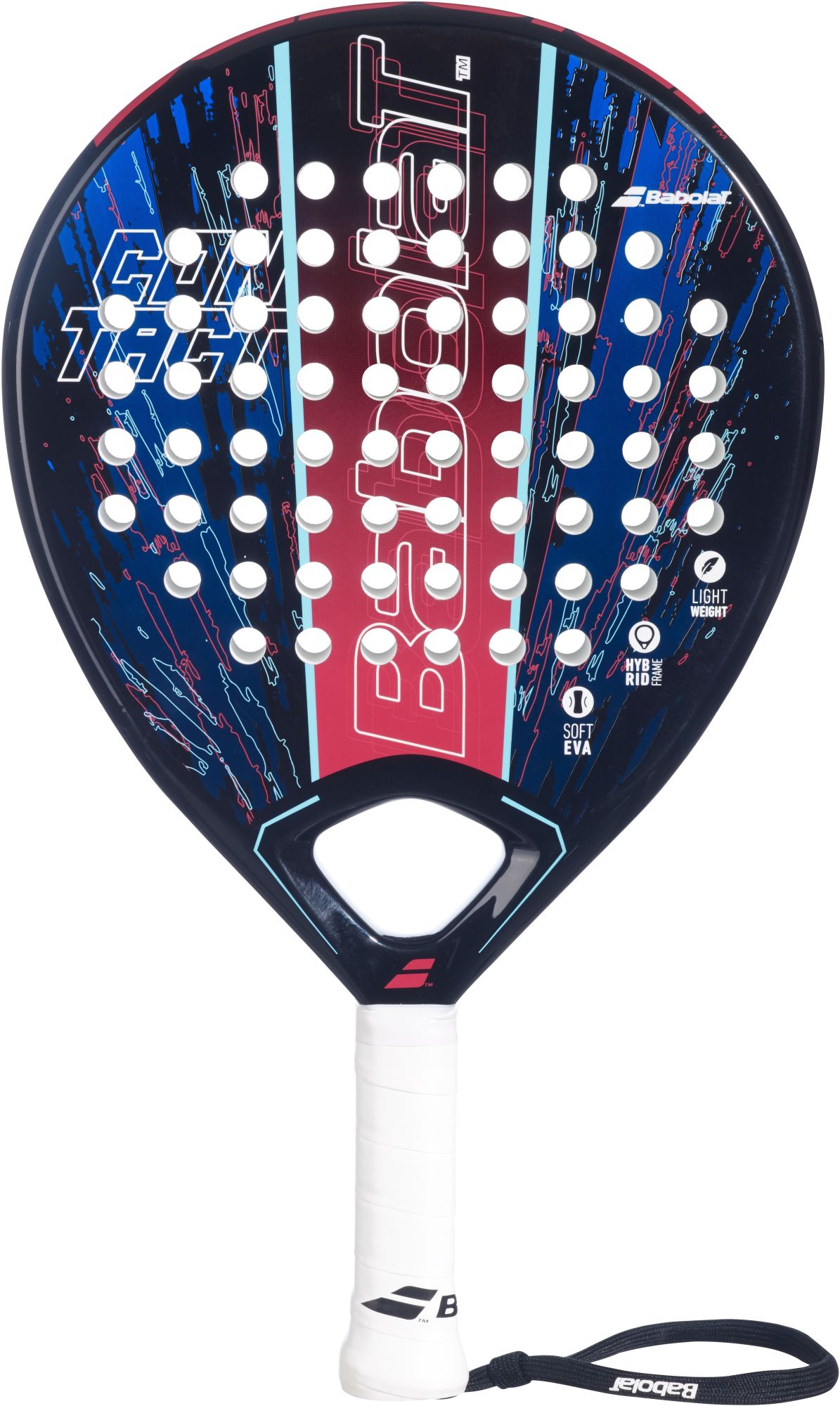 Babolat Contact Padel Racket (Blue/Navy/Red)