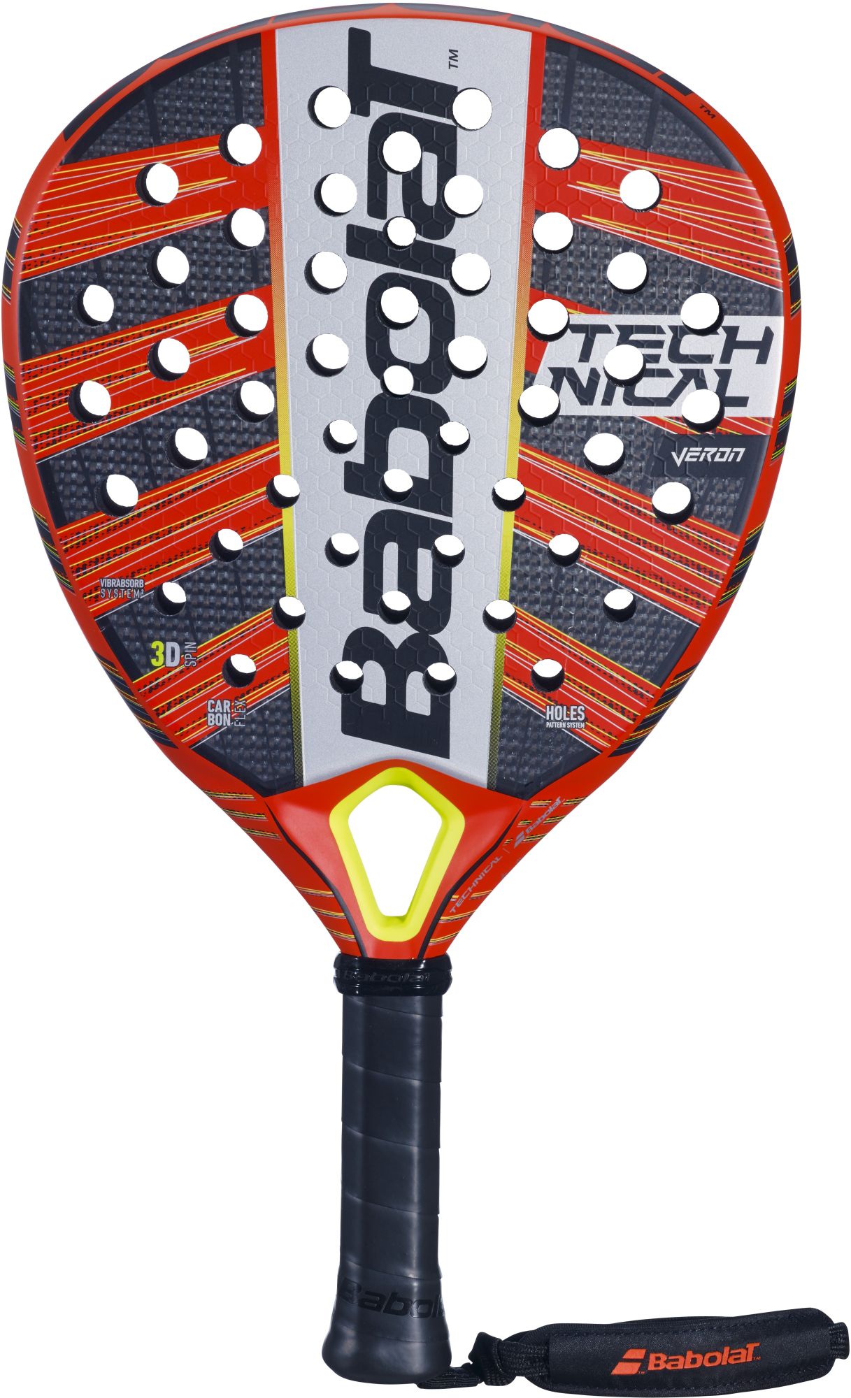 Babolat Technical Veron Padel Racket Red Black