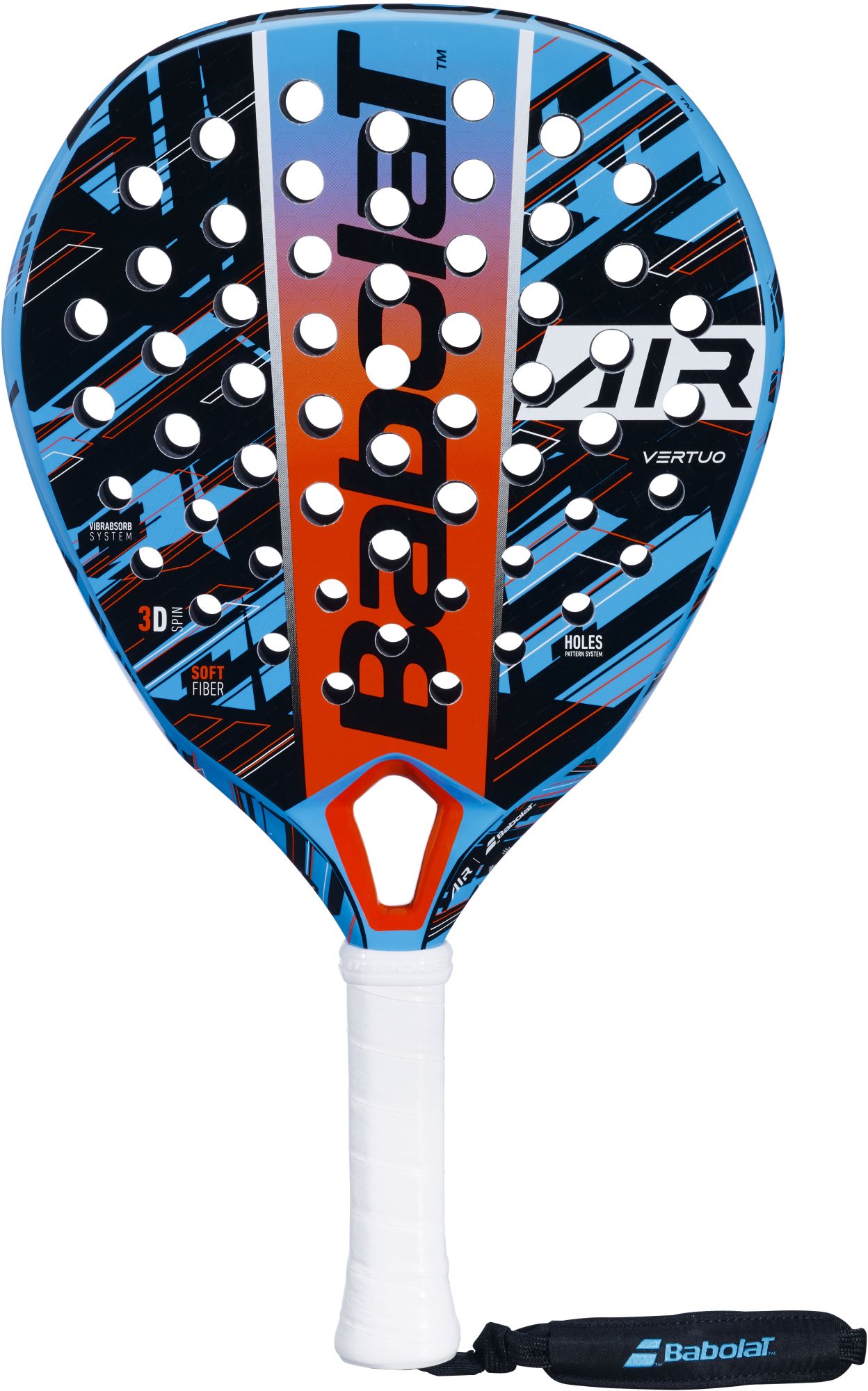 Babolat Air Vertuo Padel Racket (Blue/Black/Red)