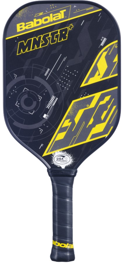 Babolat MNSTR+ Pickleball Paddle (Black/Yellow)