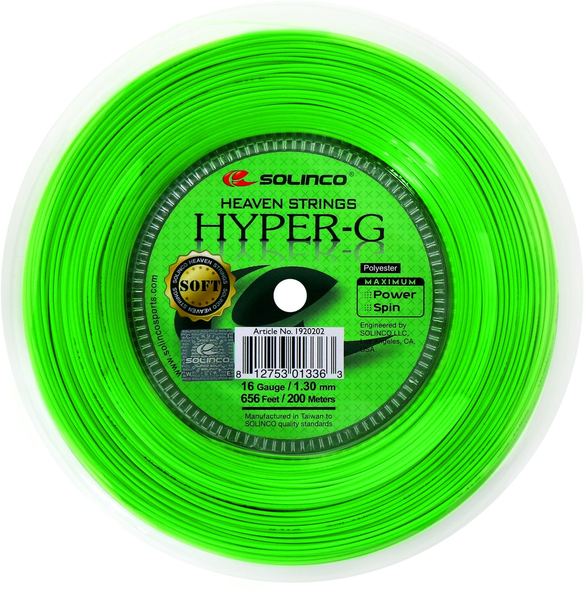 Solinco Hyper-G Soft 16g Tennis String (Reel)