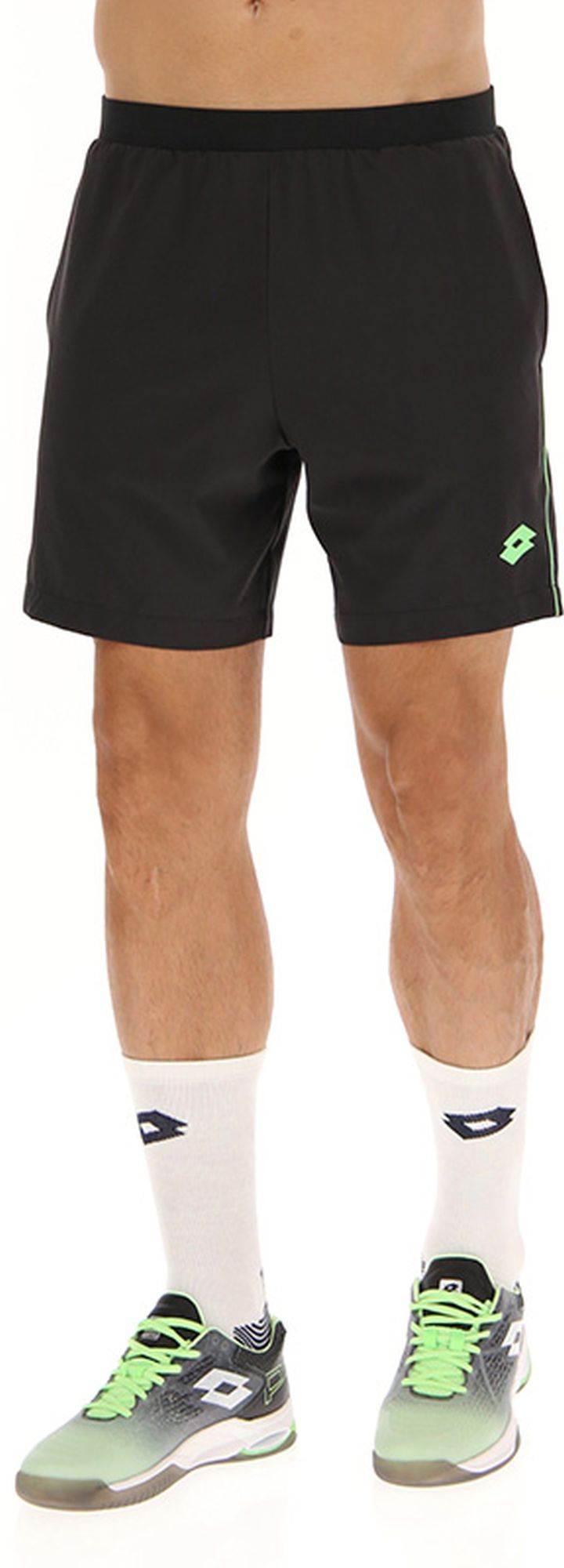 Lotto Men's Superrapida Pickleball V Shorts (Black)