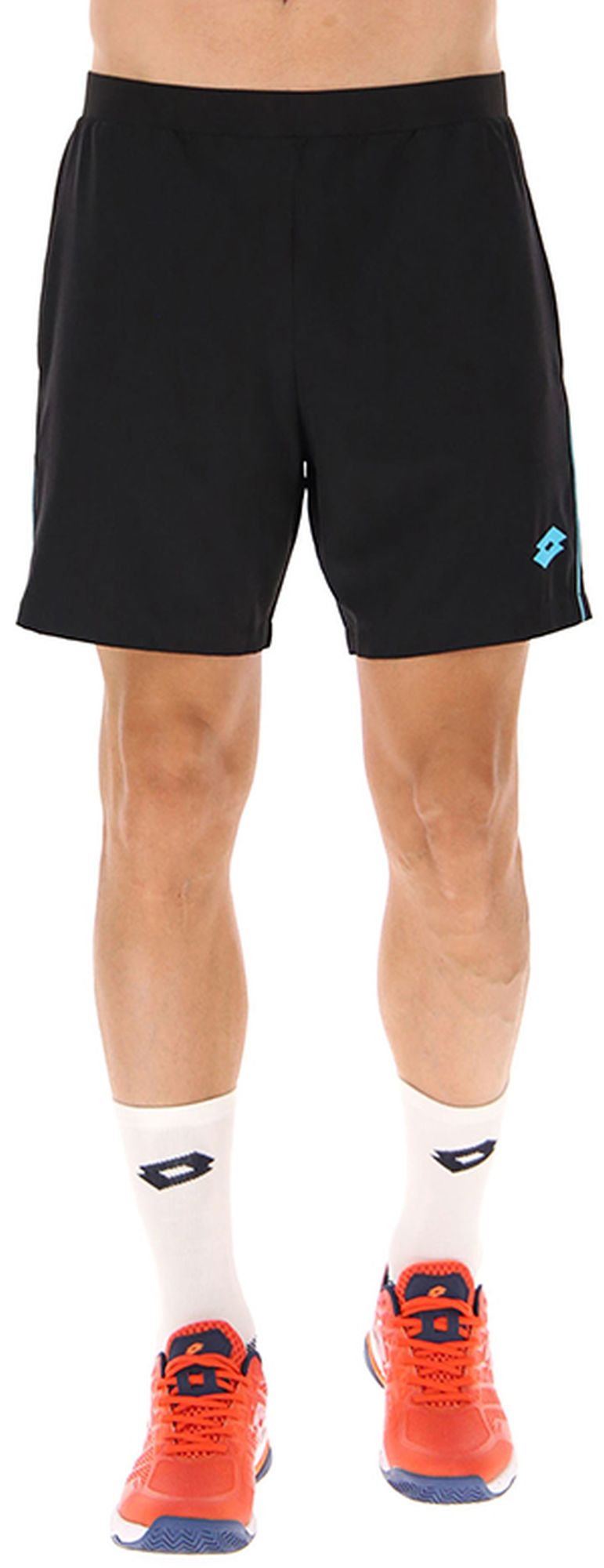 Lotto Men's Superrapida Pickleball V Shorts (Black/Blue)