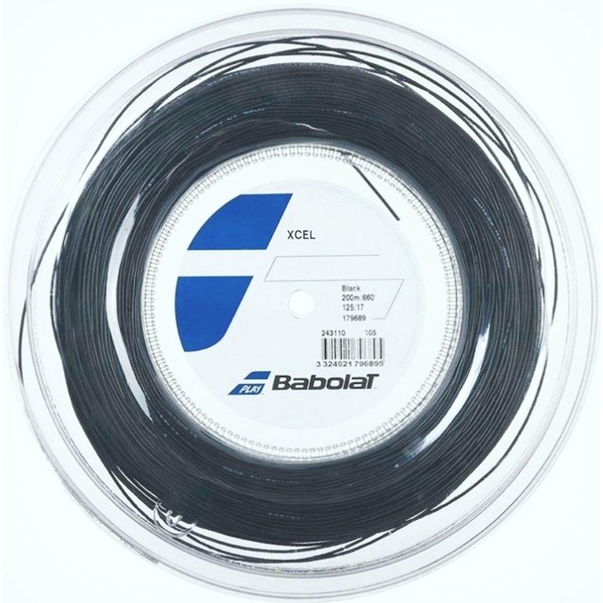 Babolat Xcel 17g Black Tennis String (Reel)