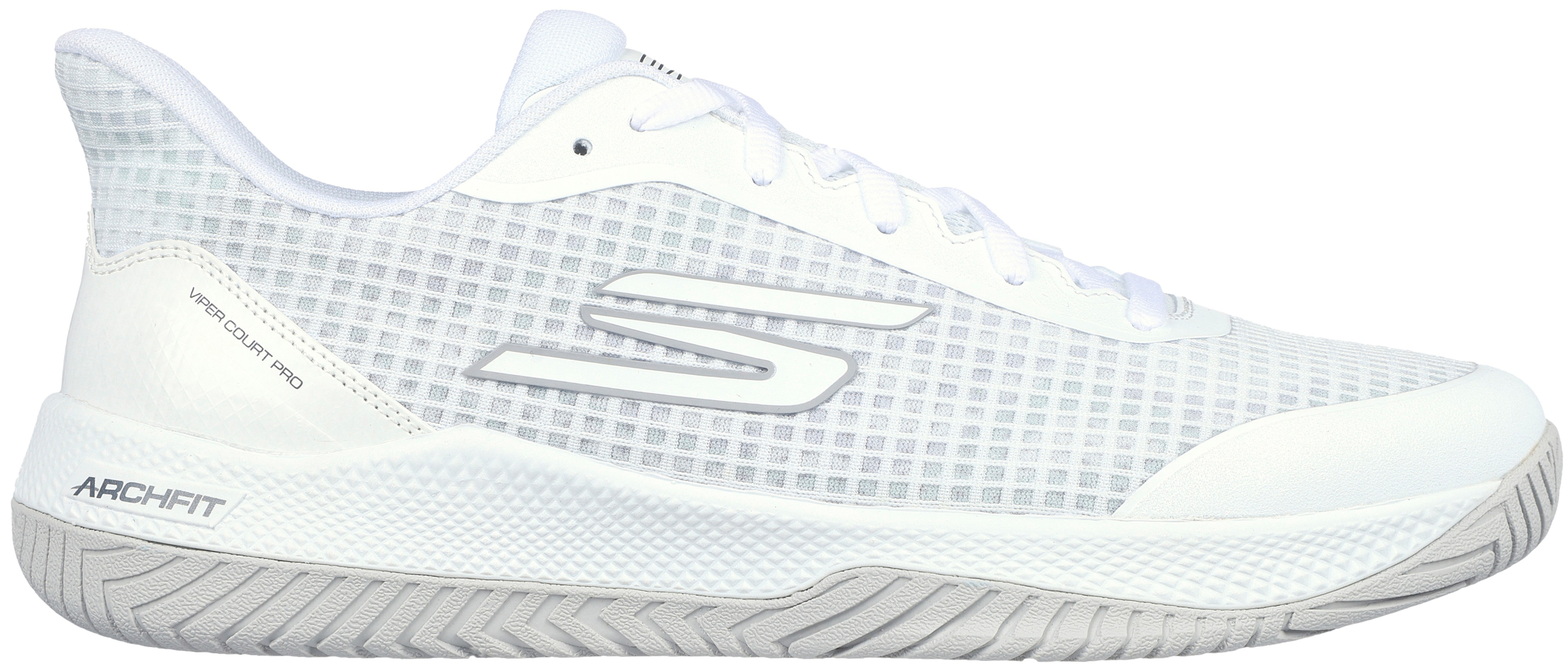 Skechers Menâ€™s Viper Court Pro Extra Wide Pickleball Shoes (White)