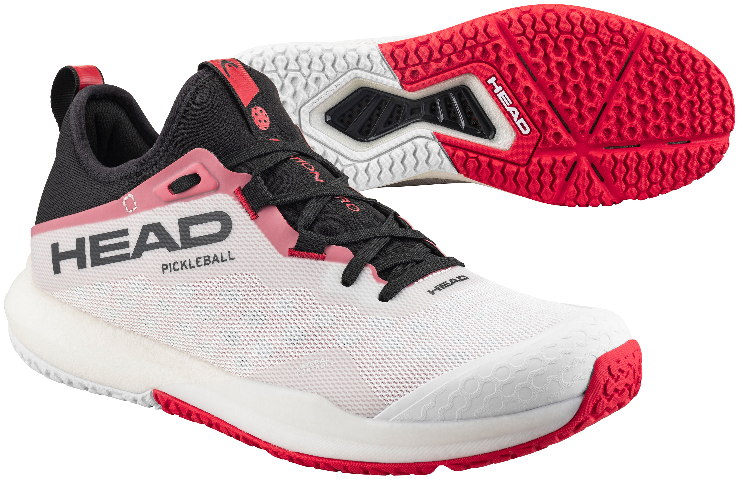 Head Men's Motion Pro Pickleball Shoes (White/Red)