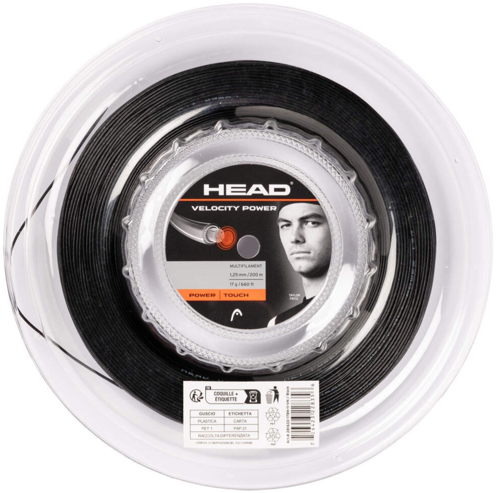 Head Velocity MLT Power 17g Tennis String (Reel)