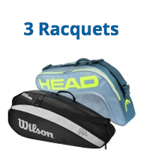 3 racquet tennis bag