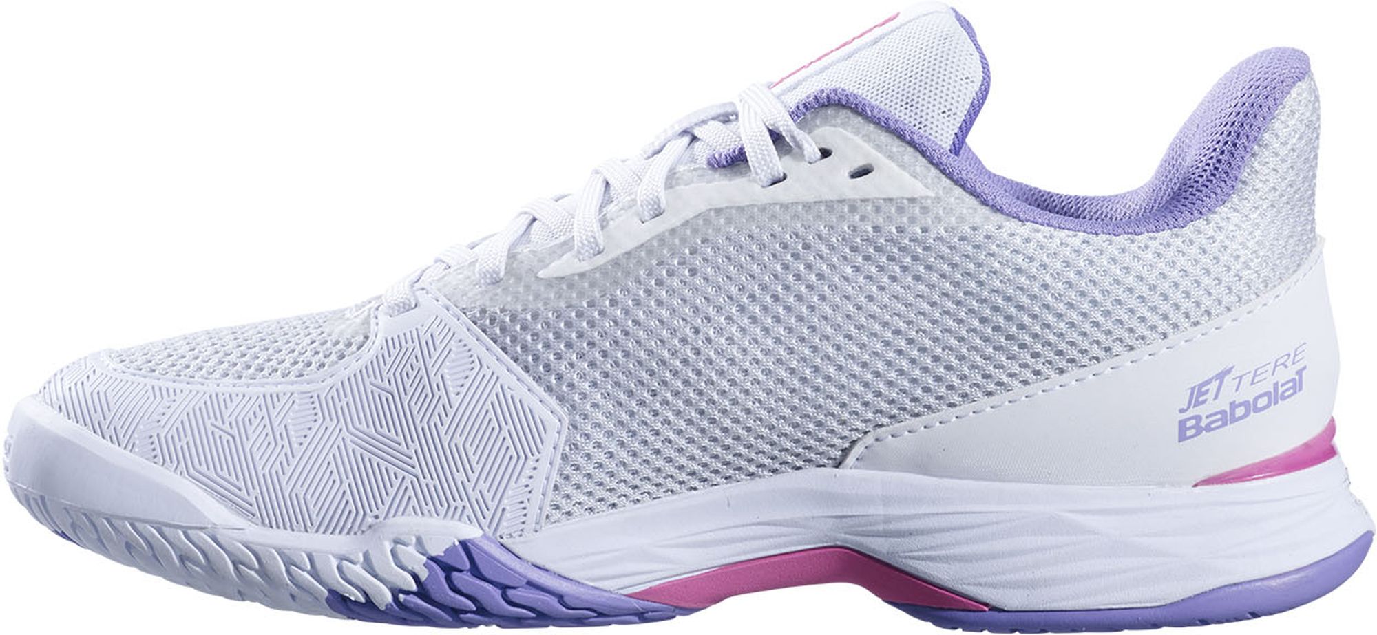 Babolat Women's Jet Tere All Court Tennis Shoes (White/Lavender)