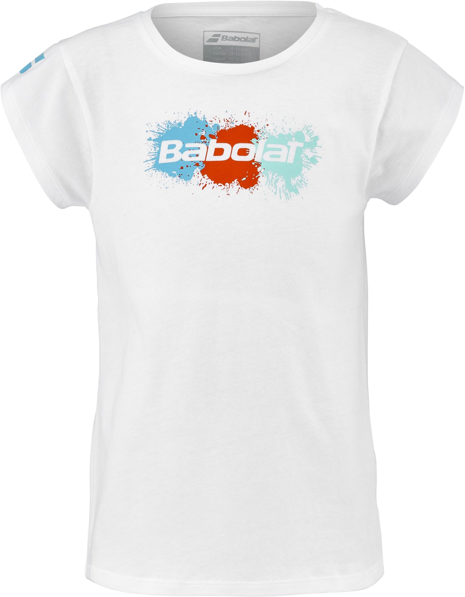 Babolat Girl's Exercise Cotton Tennis Tee (White)