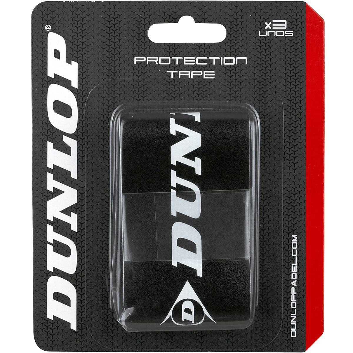 Dunlop Padel Protection Tape for Padel Rackets (Black)