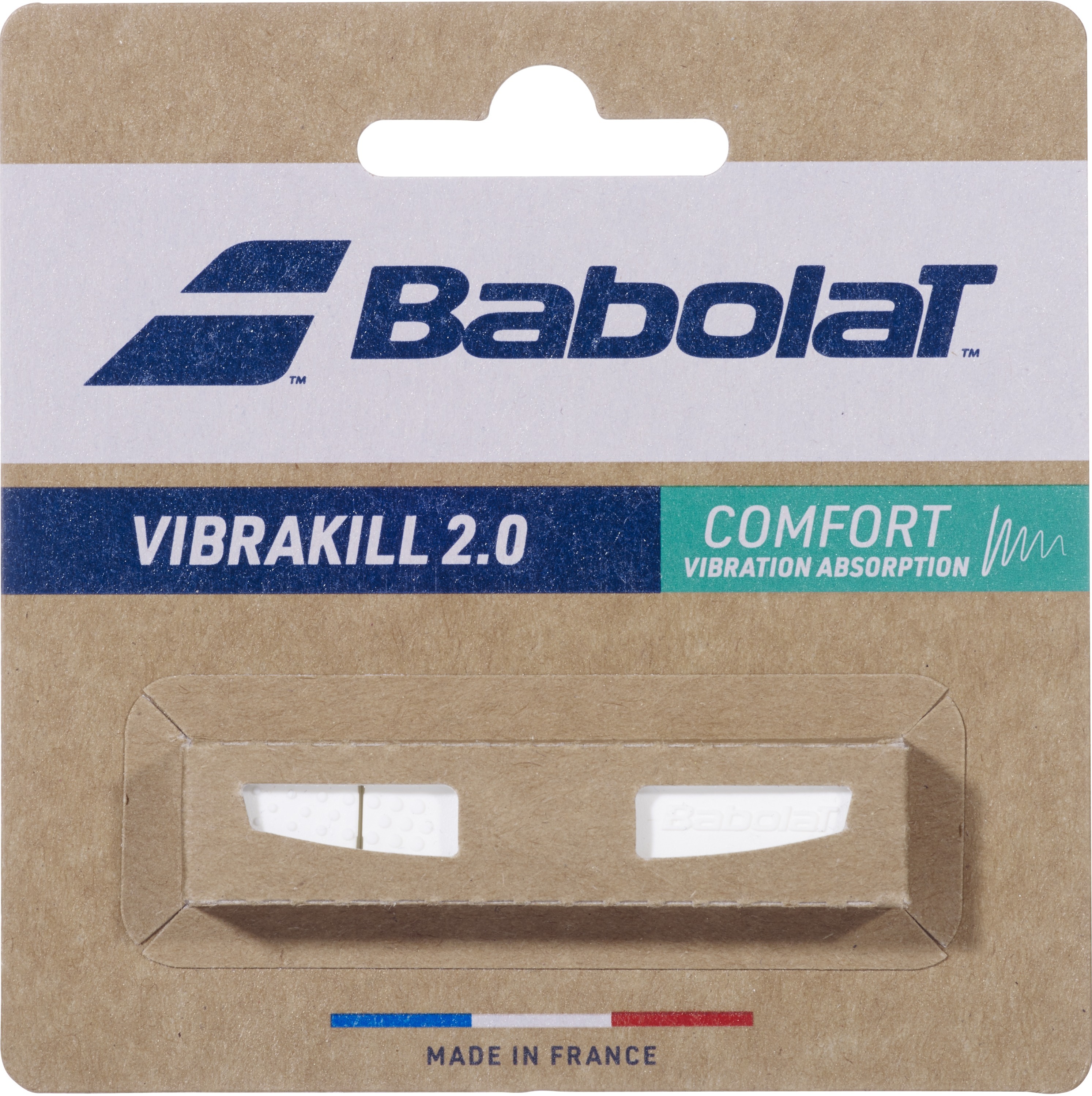 Babolat Vibrakill 2.0 Tennis Racquet Vibration Dampener (White)