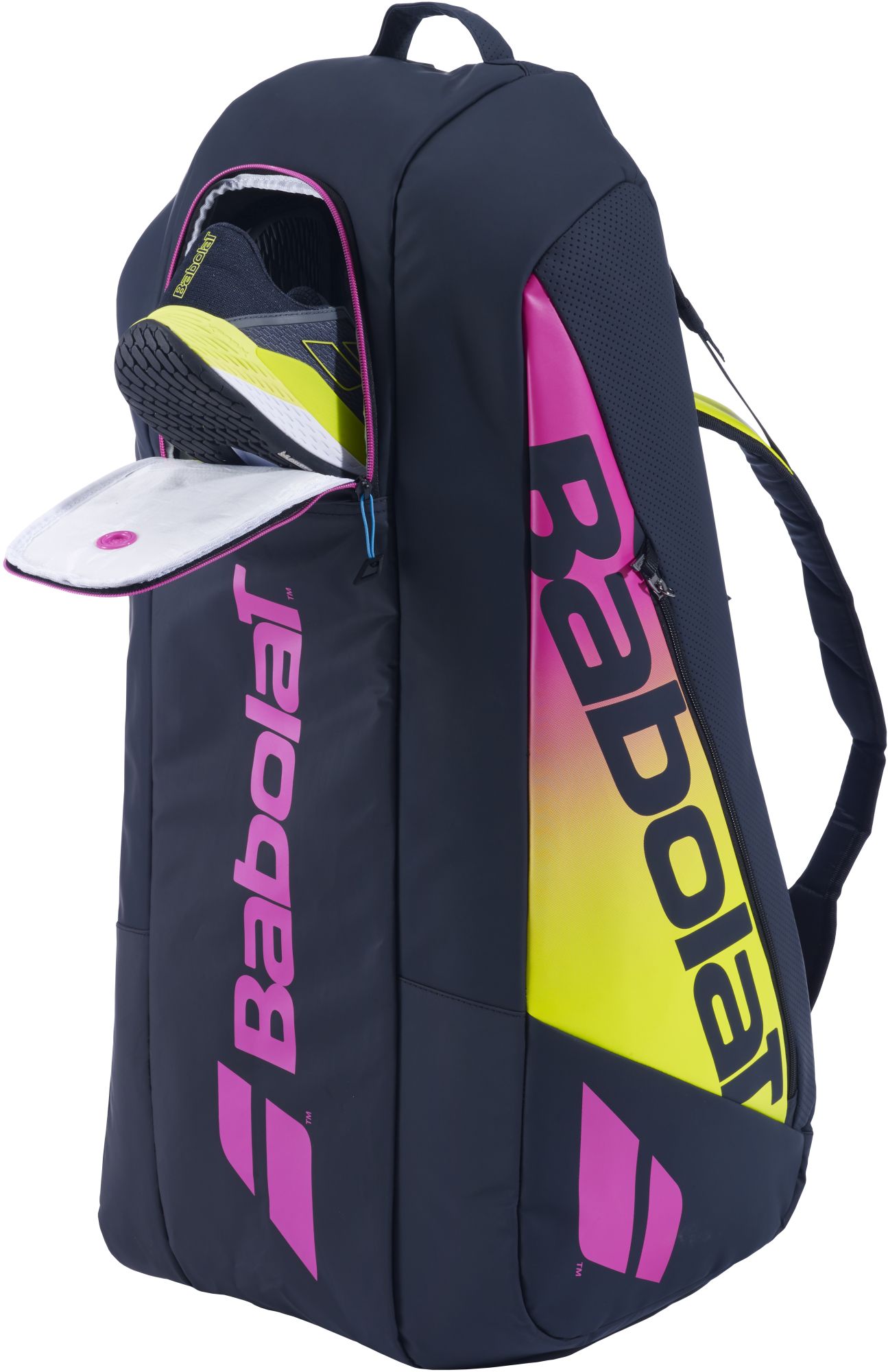 Babolat Pure Aero Rafa Racquet Holder x6 Tennis Bag Yellow Orange