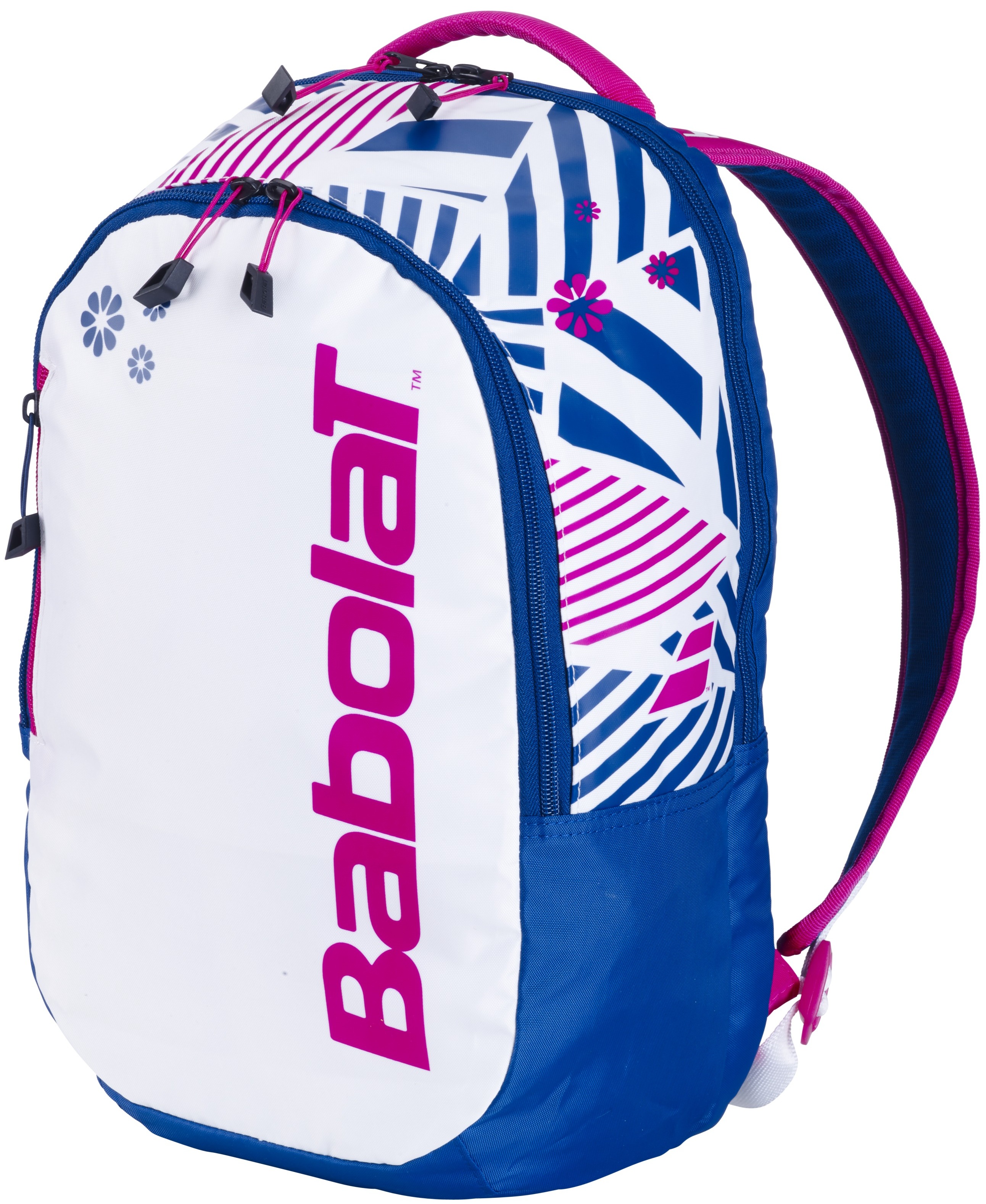 Babolat Kids Tennis Backpack (White/Blue/Pink) 