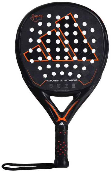 Adidas Adipower Multiweight CTRL 3.3 Padel Racket (Black/Orange)