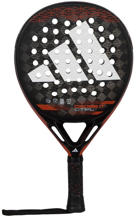 Adidas Cross It CTRL Padel Racket (Black/Solar Red)