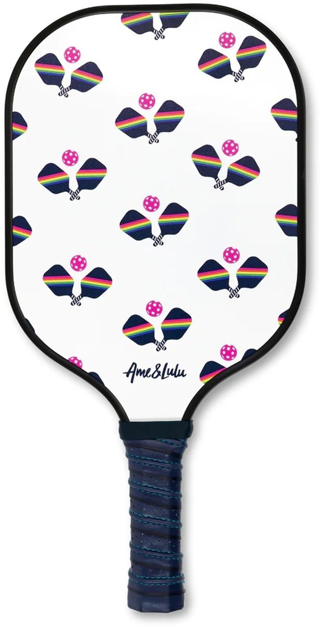 Ame & Lulu Drop Shot Pickleball Paddle (Rainbow Paddles)