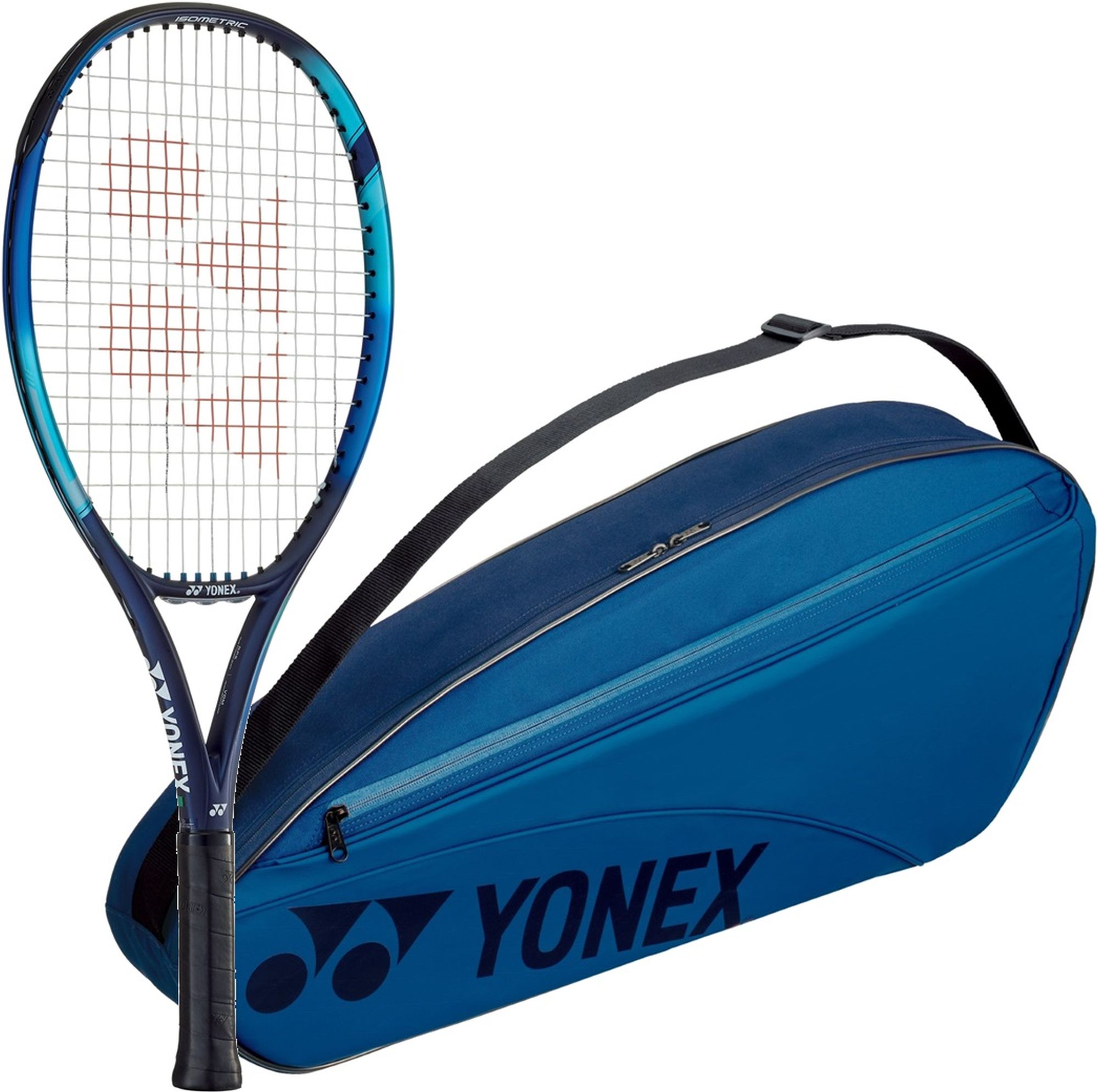 Yonex Junior EZone 7th Gen Tennis Racquet + 3pk Bag (Sky Blue)