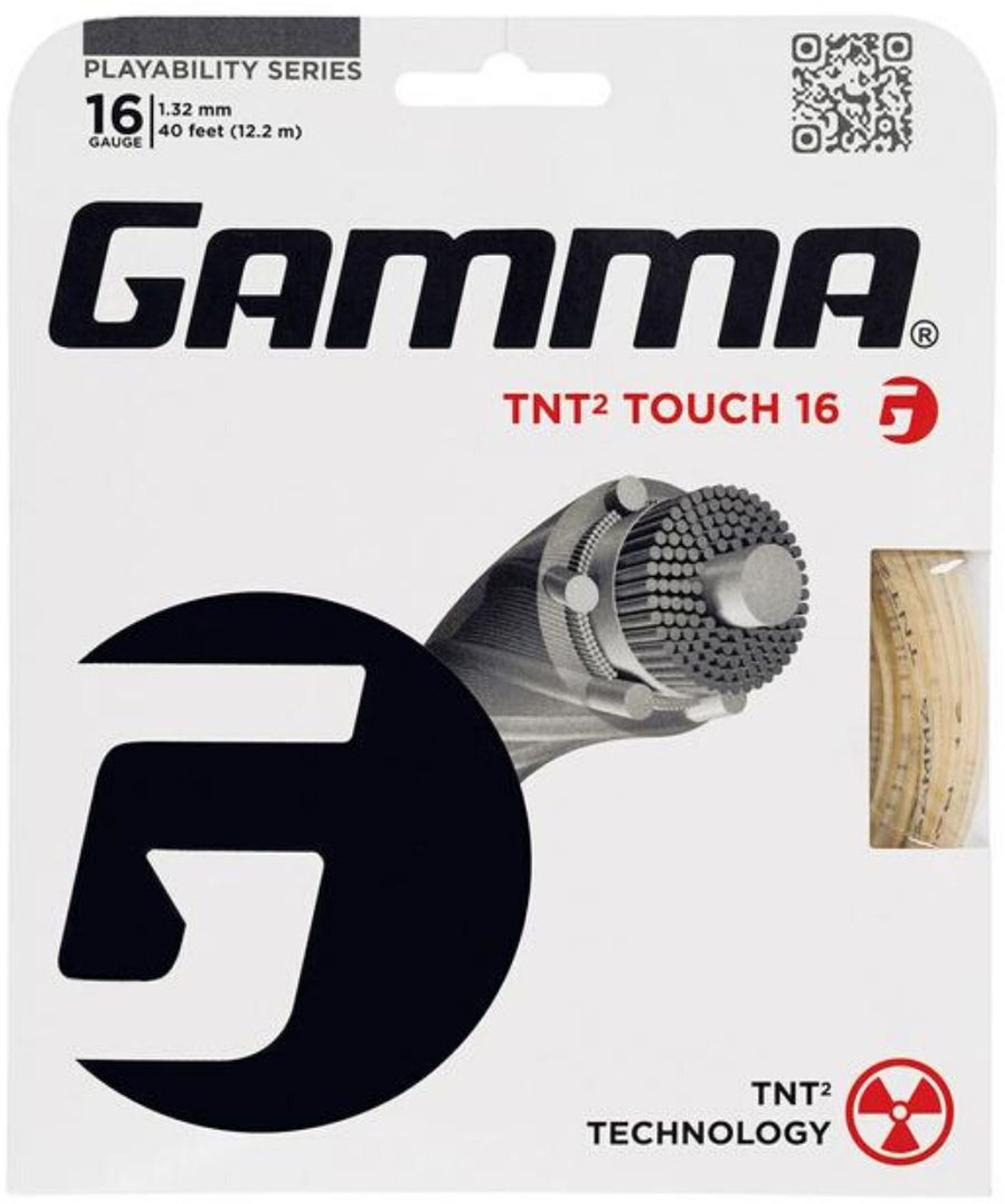 Gamma TNT2 Touch 16g Tennis String (Set)