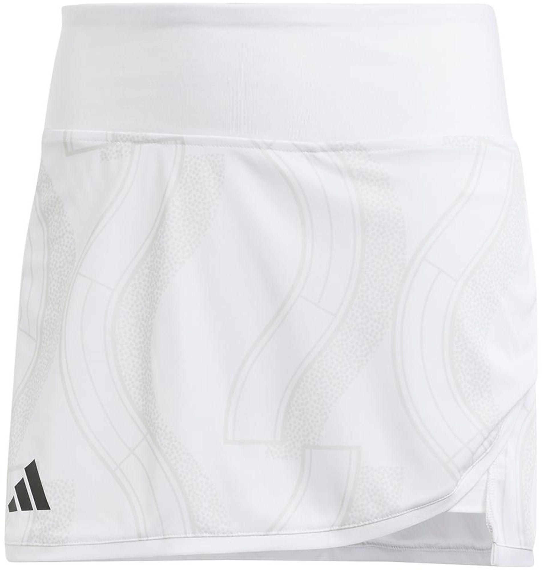 Adidas Women's Club Graphic Tennis Skirt (White/Grey One)