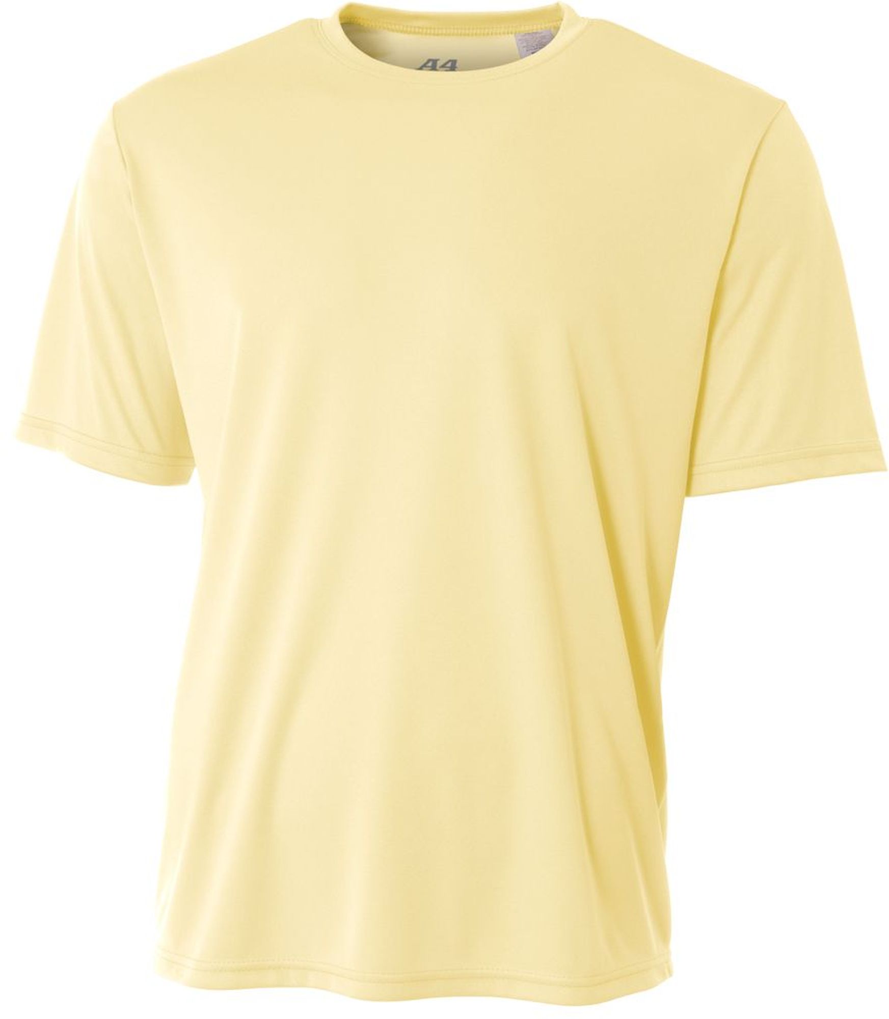 A4 Men's Performance Crew Shirt (Light Yellow)