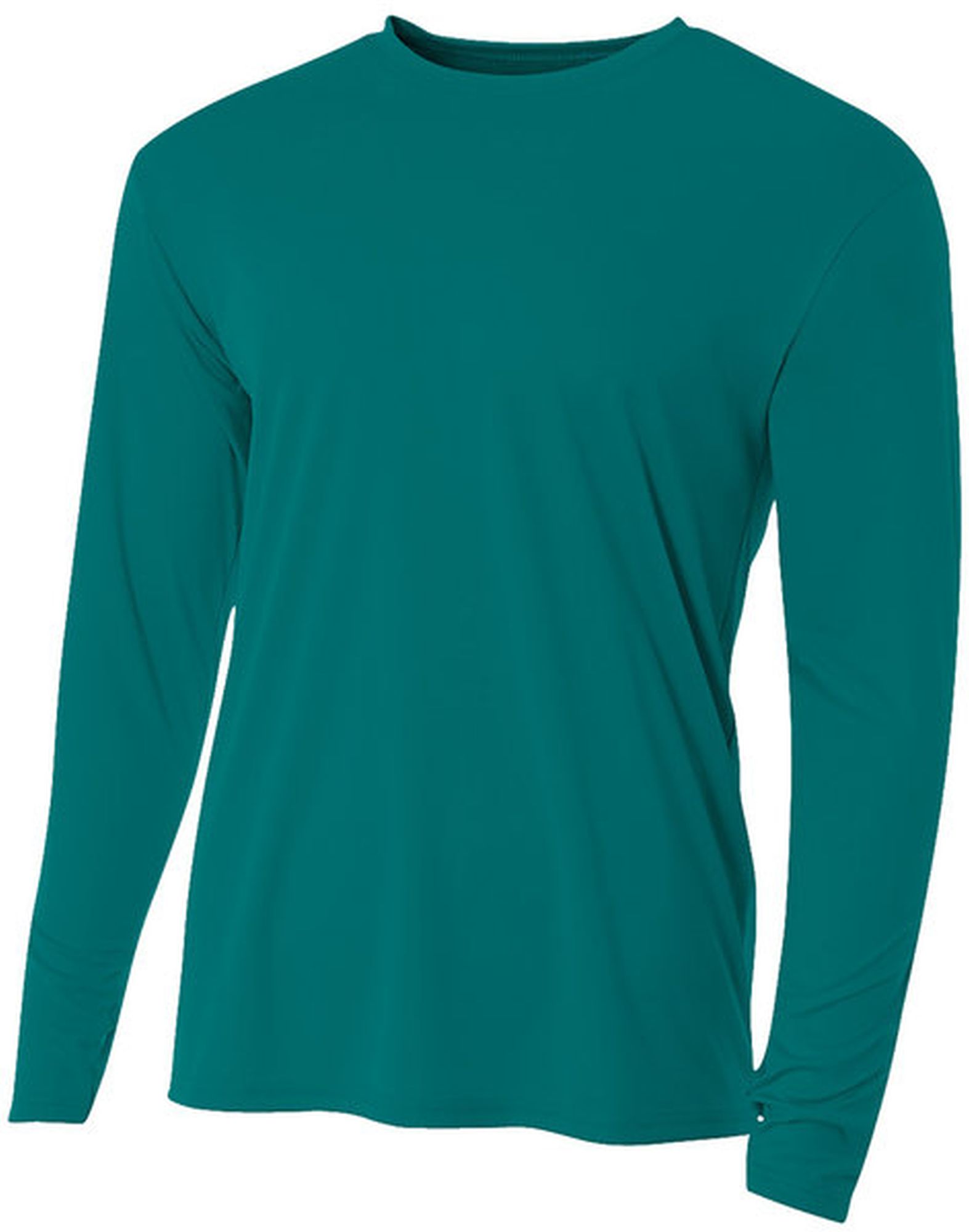 A4 Men's Performance Long Sleeve Crew (Teal)