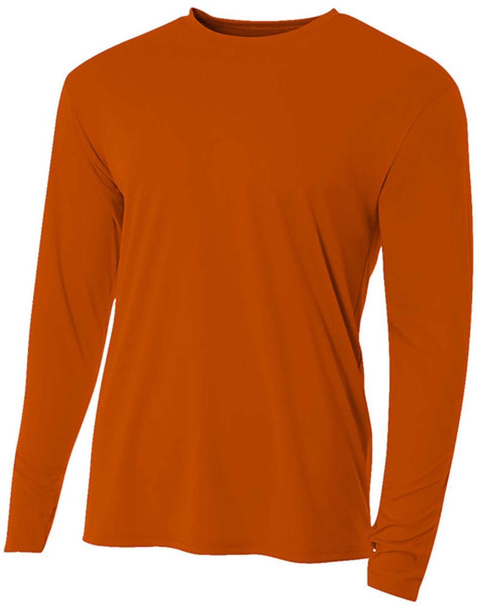 A4 Men's Performance Long Sleeve Crew (Burnt Orange)