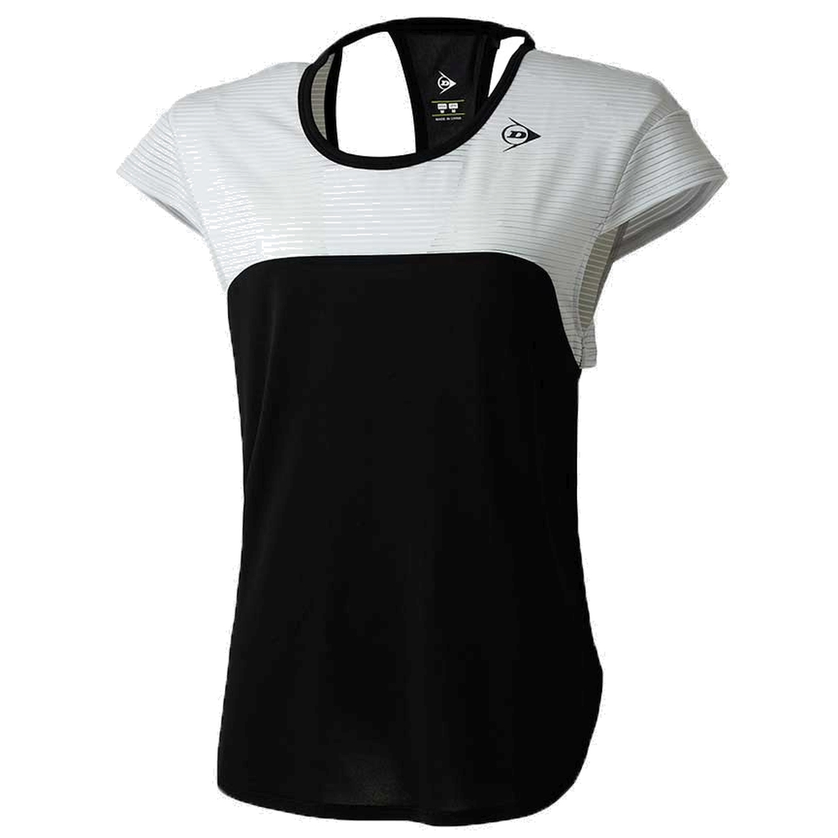 Dunlop Women's Performance Game Shirt (Mesh Stripe Black)