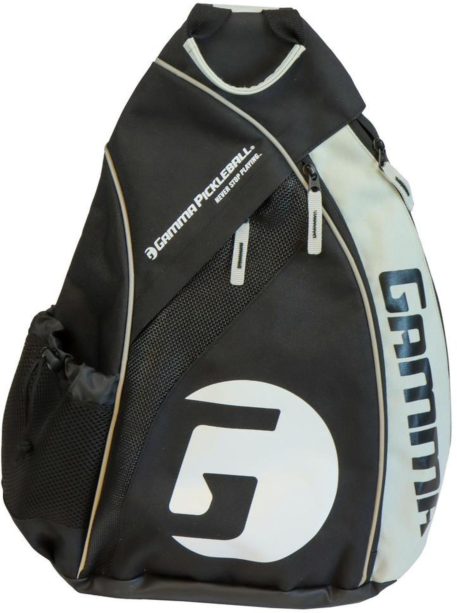 Gamma Pickleball Sling Bag (Black/White/Grey)