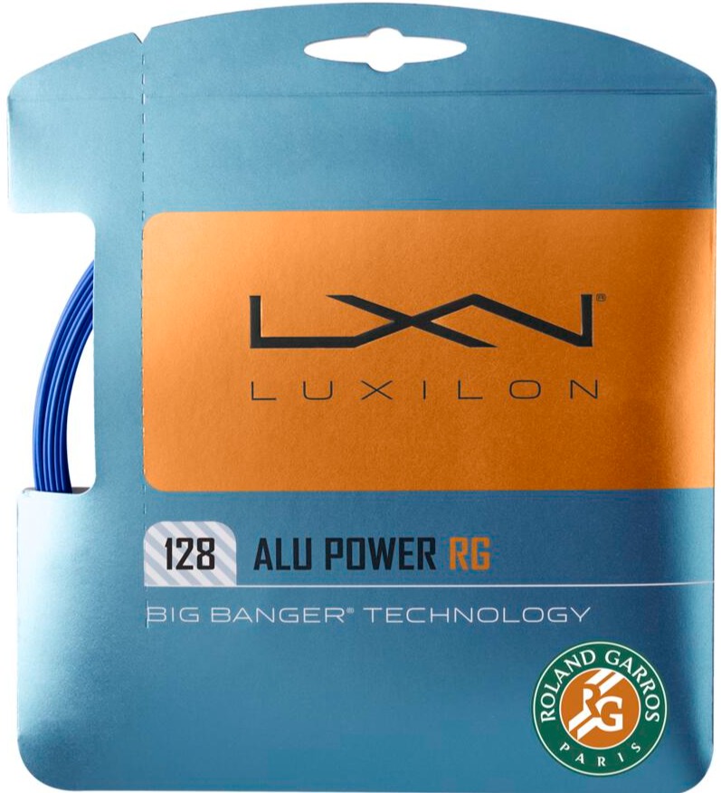 Luxilon ALU Power 128 Blue/White Roland-Garros Tennis String (Set)