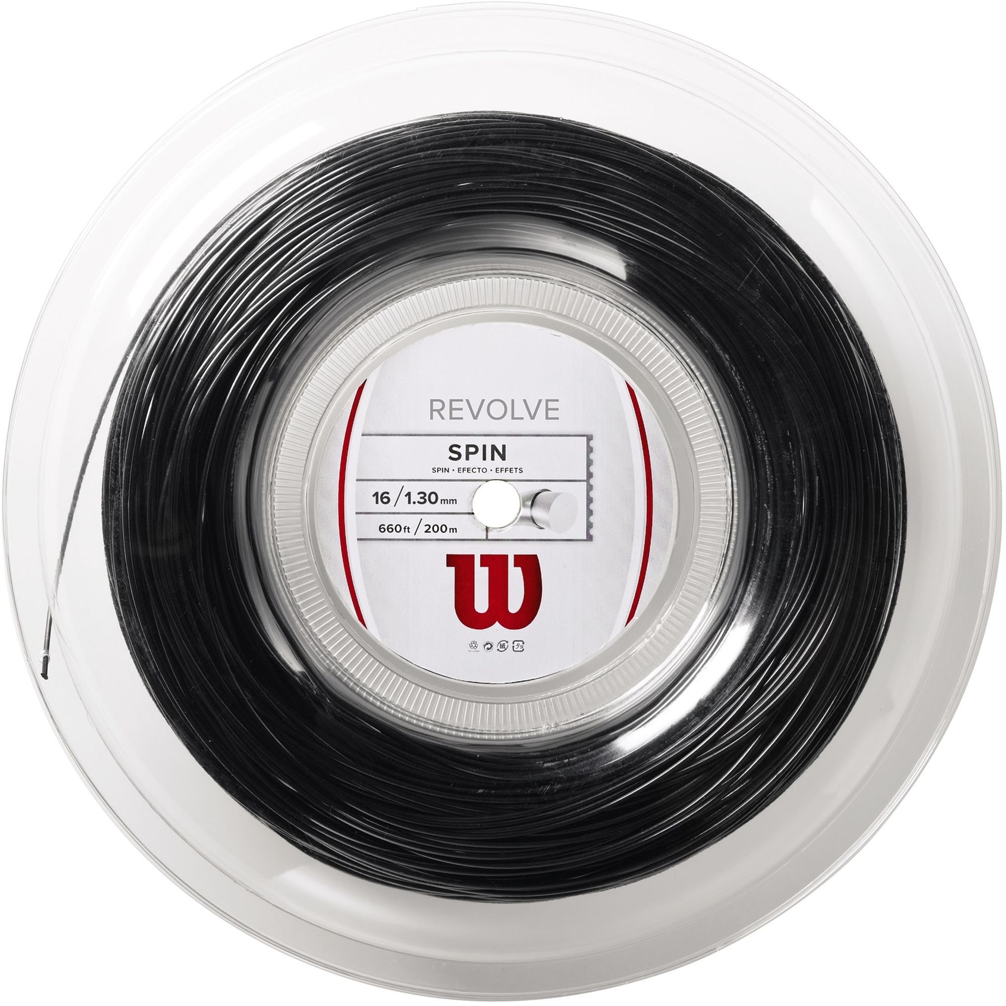 Wilson Revolve 16g Black Tennis String (Reel)