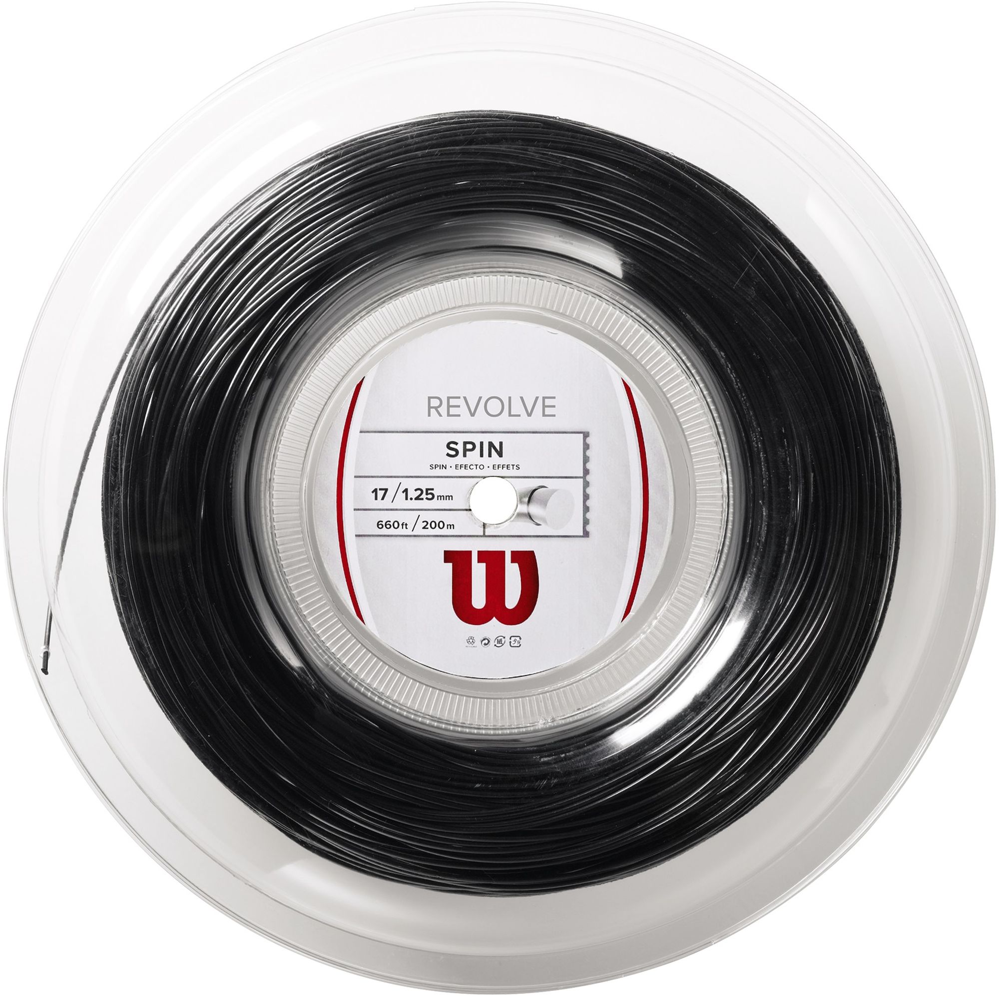 Wilson Revolve 17g Black Tennis String (Reel)