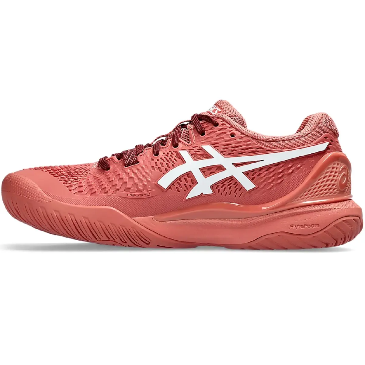 Asics Women's Gel-Resolution 9 Tennis Shoes (Light Garnet/White)