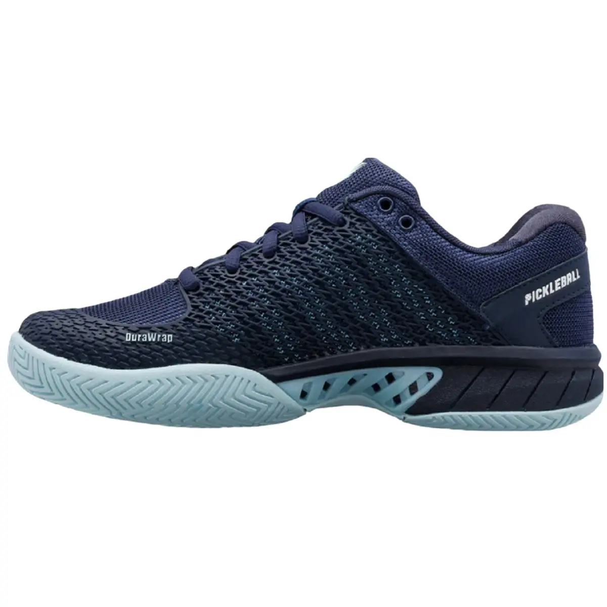 K-Swiss Women's Express Light Pickleball Shoes (Black Iris/Blue Glow/White)